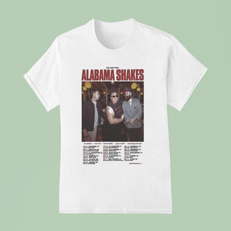 Alabama Shakes Usa Tour 2026 Shirt