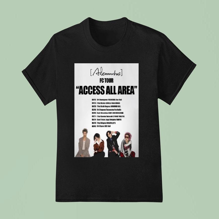 Alexandros Fc Tour Access All Area 2026 Shirt