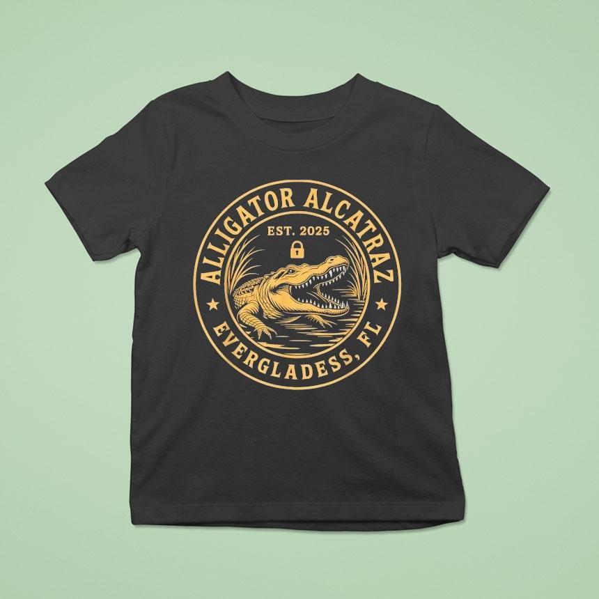 Alligator Alcatraz Florida Everglades Parody Est 2025 Shirt