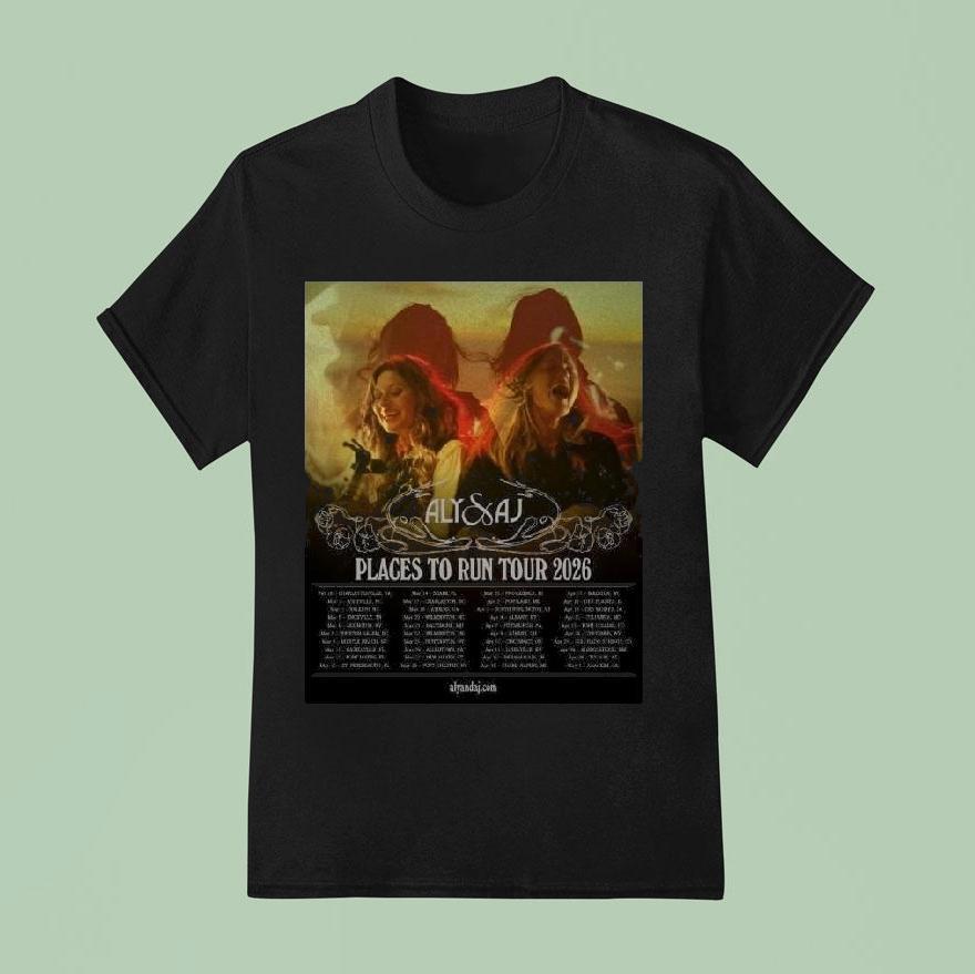 Aly And Aj Places To Run Live Tour 2026 Shirt