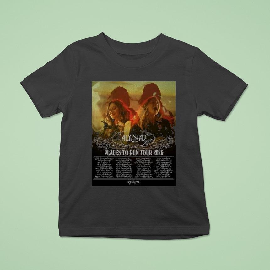 Aly And Aj Places To Run Live Tour 2026 Shirt