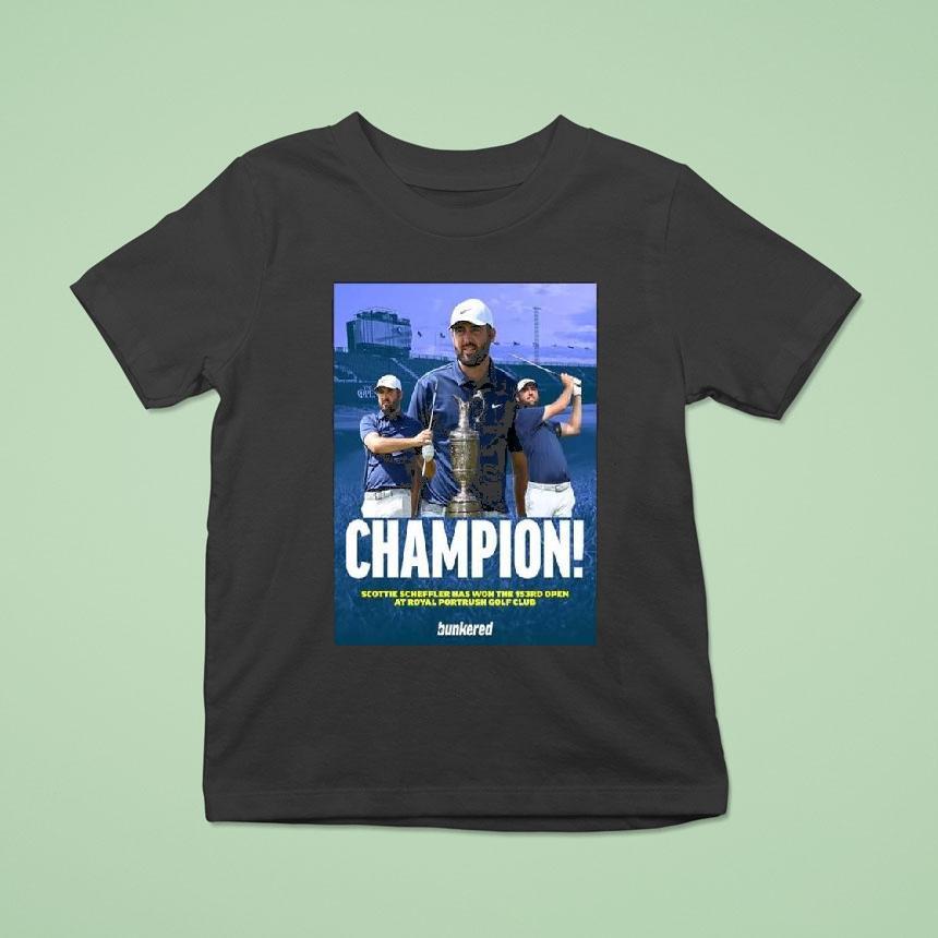 American Scottie Scheffler Has Won The 153rd British Open At Royal Portrush Golf Club In Northern Ireland 2025 Shirt