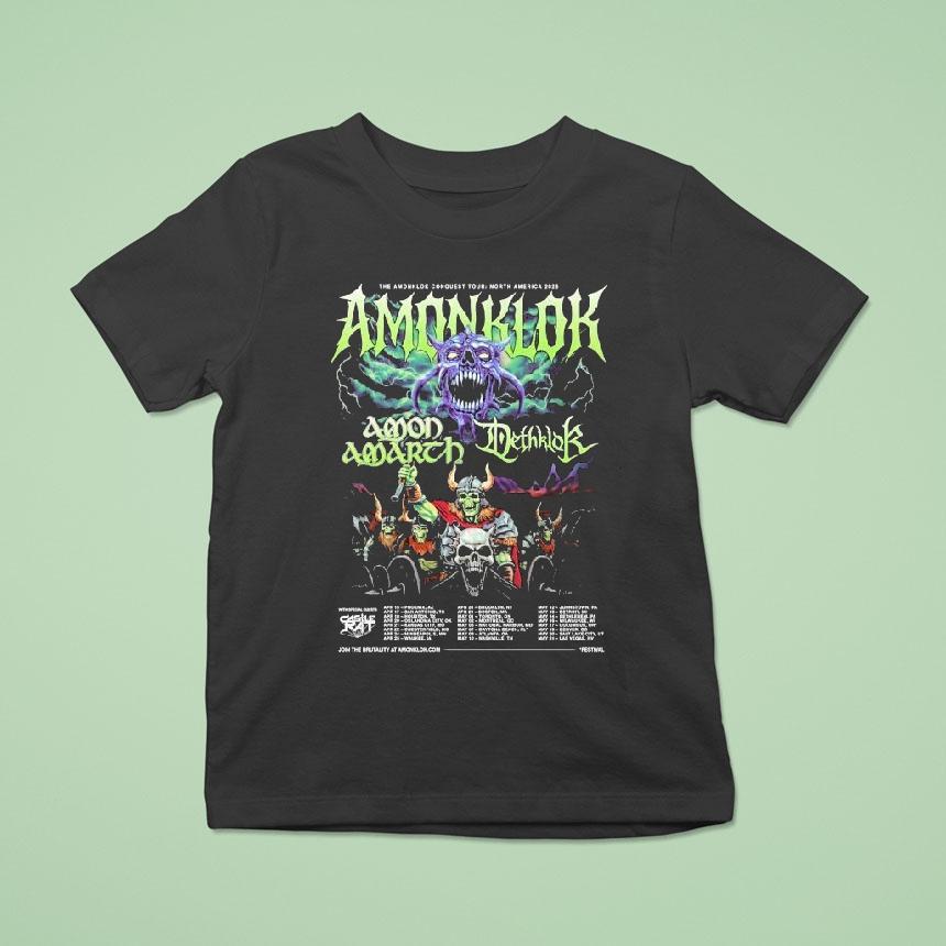 Amon Amarth And Dethklok Amonklok Conquest Tour North America 2026 Dates Shirt