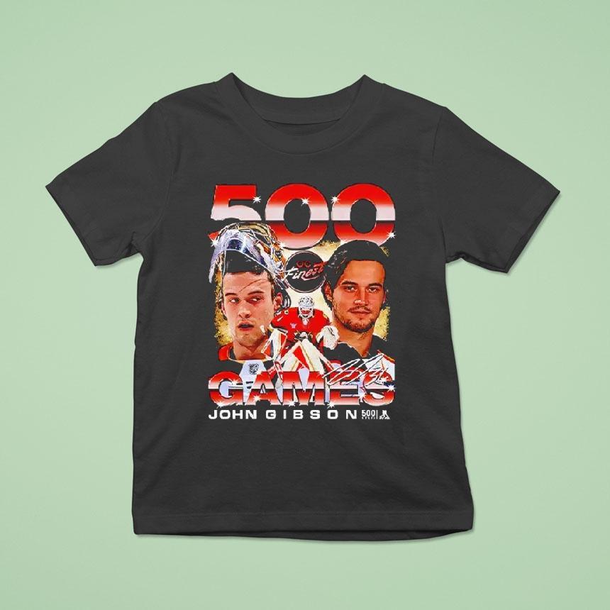 Anaheim Ducks John Gibson 500 Games Shirt