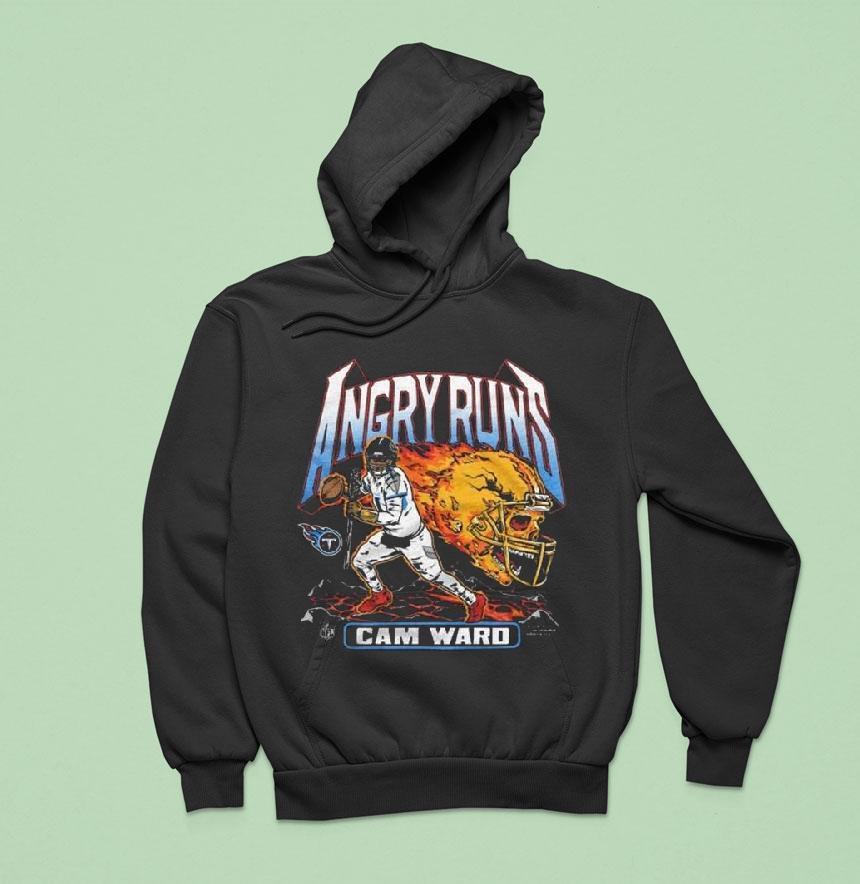 Angry Runs 2025 Titans Cam Ward Shirt Angry Runs 2025 Titans Cam Ward Shirt