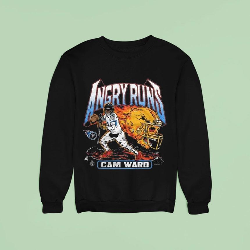 Angry Runs 2025 Titans Cam Ward Shirt Angry Runs 2025 Titans Cam Ward Shirt