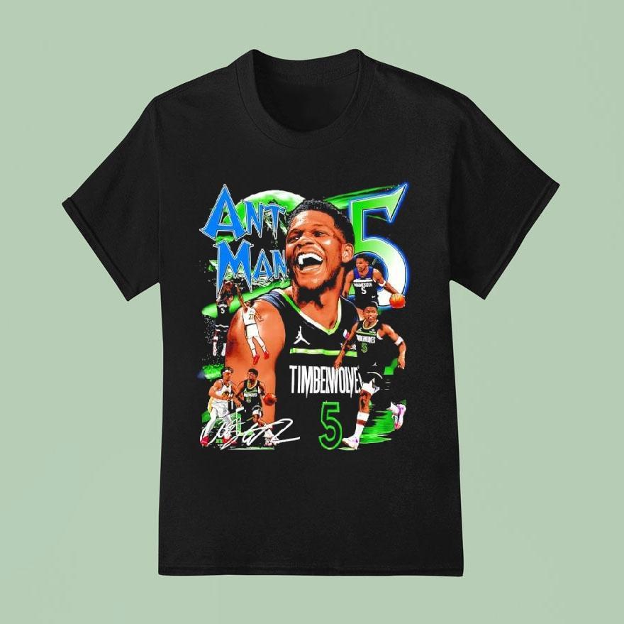 Anthony Edwards Minnesota Timberwolves Ant-man Nba Graphic Shirt