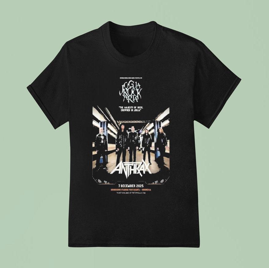 Anthrax Dec 07 2025 Stadion Kridosono Yogyakarta Indonesia Shirt
