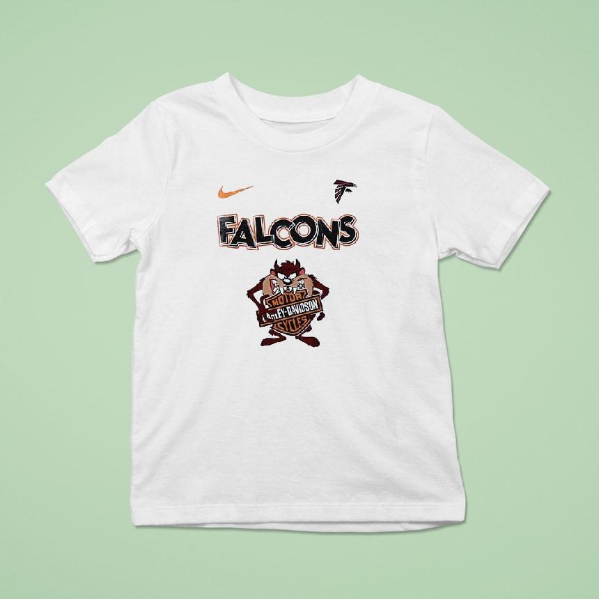 Atlanta Falcons X Taz Looney Tunes Harley Davidson Shirt