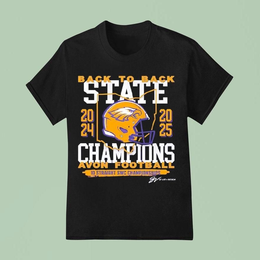 Avon Eagles Back To Back 10 Straight Swc Championships Shirt