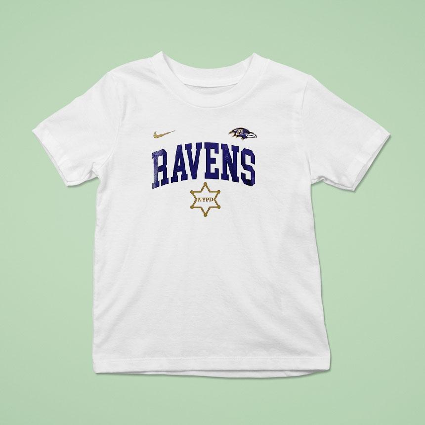 Baltimore Ravens Nypd 180th Anniversary Logo Shirt