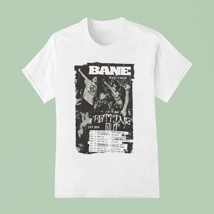 Bane West Coast Tour 2026 Shirt