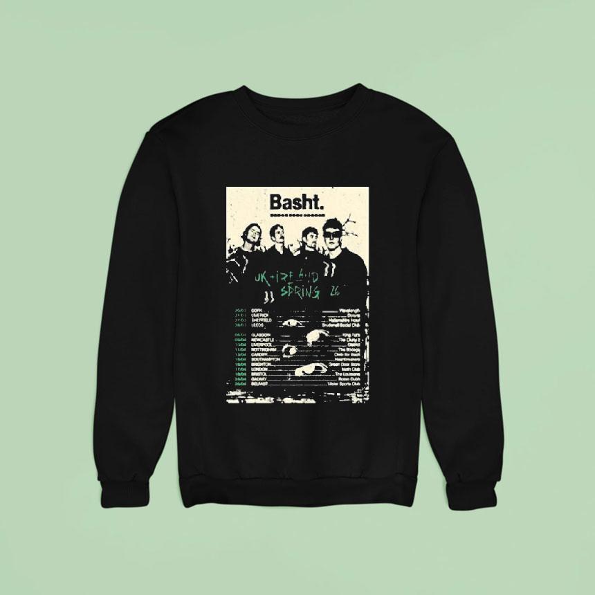 Basht. Uk And Ireland Tour Spring 2026 Dates Shirt Basht. Uk And Ireland Tour Spring 2026 Dates Shirt