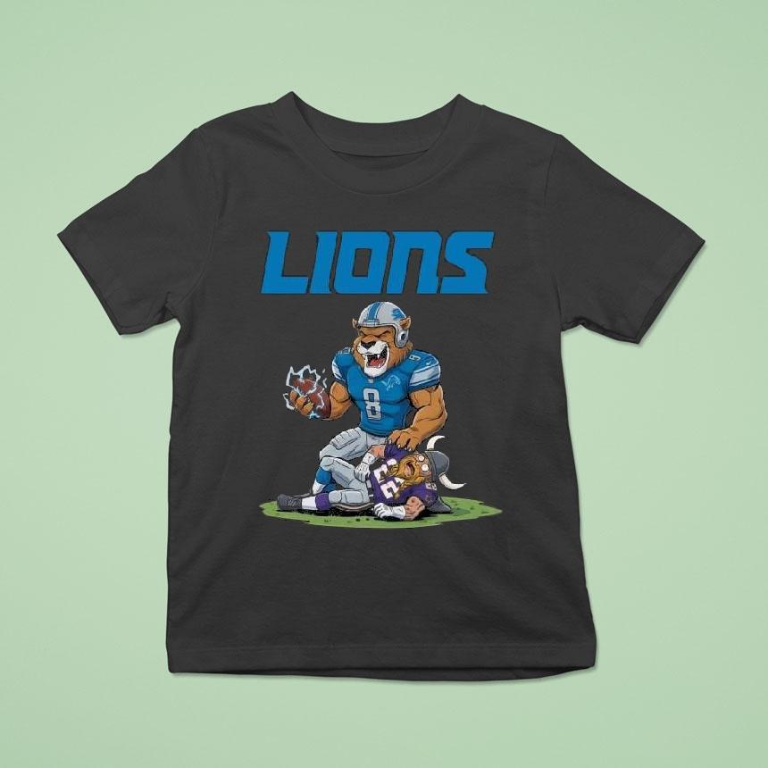 Battle Mascots Detroit Lions Beat Minnesota Vikings Shirt