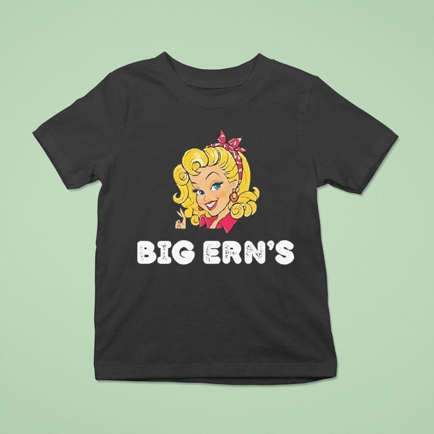 Big Ern’s Blonde Pinup Face Retro Shirt