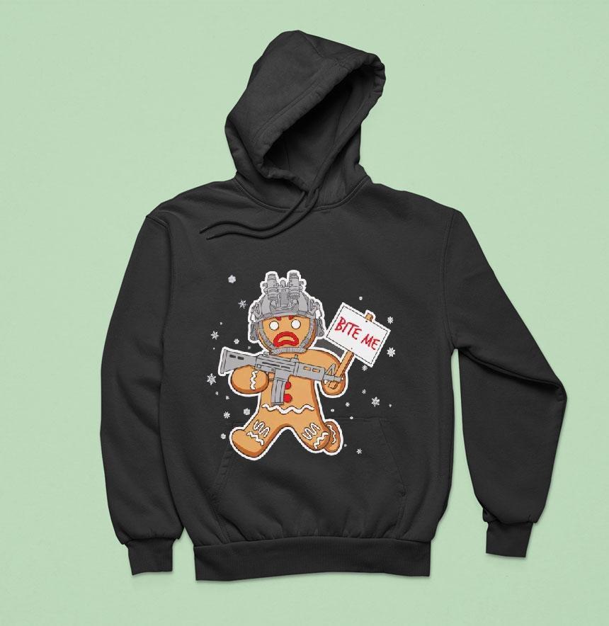 Bite Me Hostile Gingerbread Shirt Bite Me Hostile Gingerbread Shirt