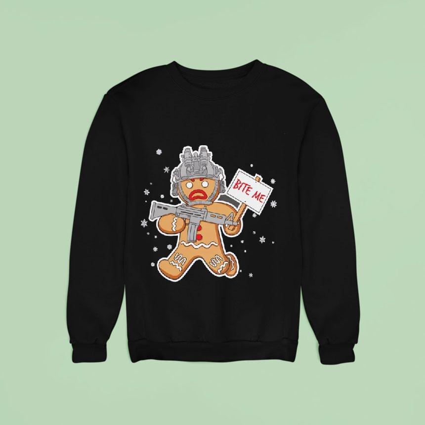 Bite Me Hostile Gingerbread Shirt Bite Me Hostile Gingerbread Shirt