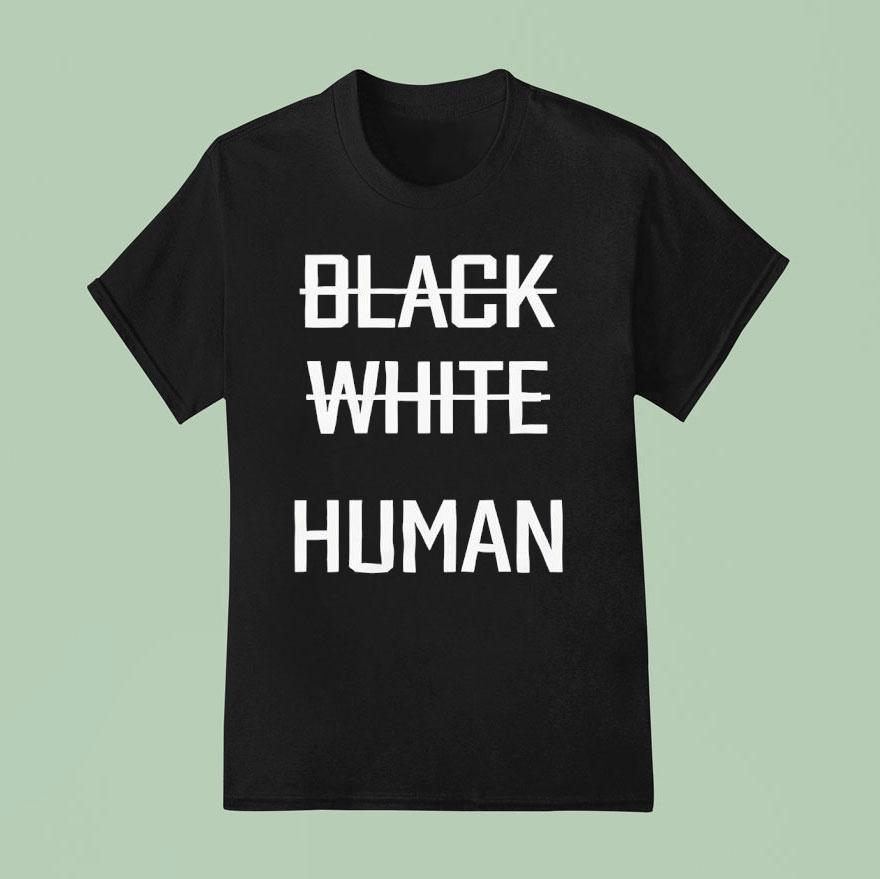 Black White Human Shirt