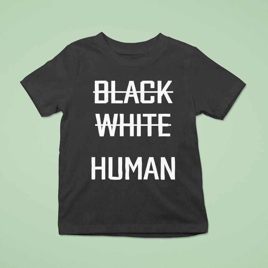 Black White Human Shirt