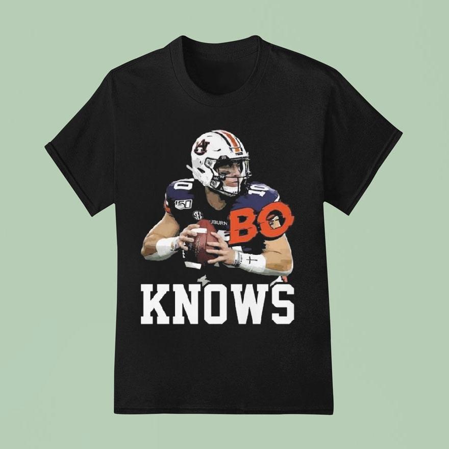 Bo Nix College Football Fan Bo Knows Parody Shirt