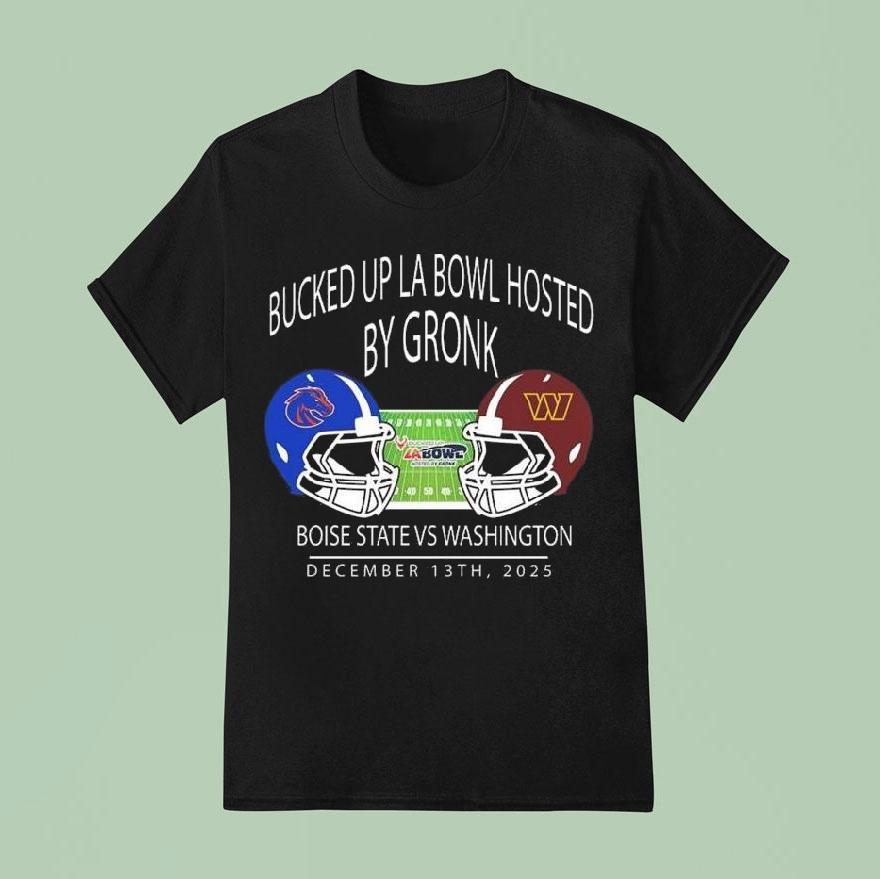 Boise State Football Vs Washington Football 2025 Bucked Up La Bowl Hosted By Gronk At Sofi Stadium In Inglewood Ca On December 13 2025 Helmet Shirt