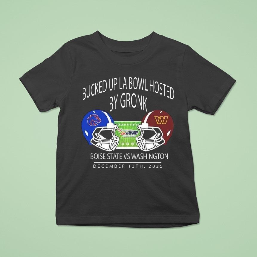 Boise State Football Vs Washington Football 2025 Bucked Up La Bowl Hosted By Gronk At Sofi Stadium In Inglewood Ca On December 13 2025 Helmet Shirt