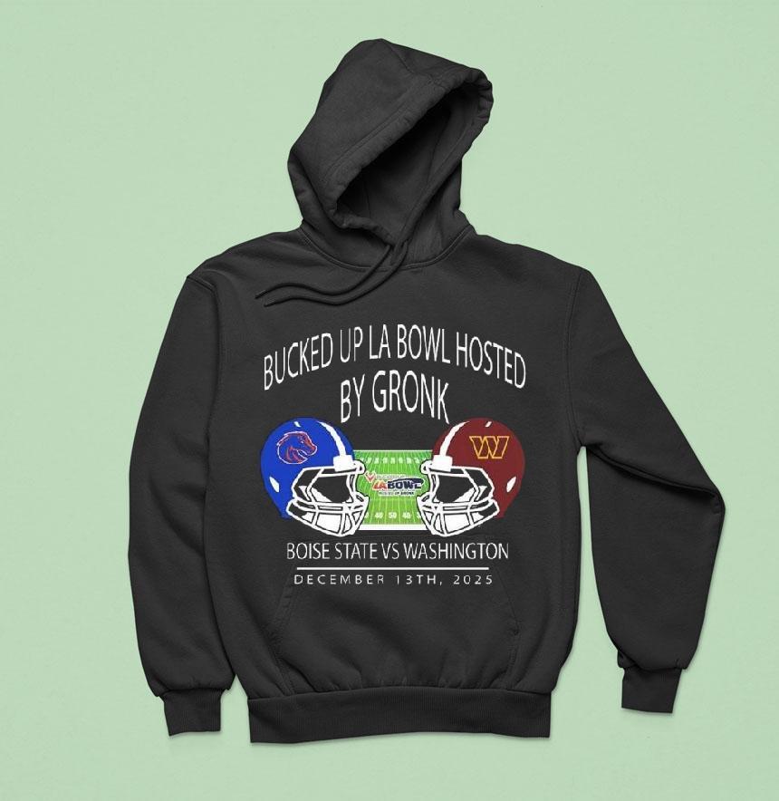 Boise State Football Vs Washington Football 2025 Bucked Up La Bowl Hosted By Gronk At Sofi Stadium In Inglewood Ca On December 13 2025 Helmet Shirt Boise State Football Vs Washington Football 2025 Bucked Up La Bowl Hosted By Gronk At Sofi Stadium In Inglewood Ca On December 13 2025 Helmet Shirt