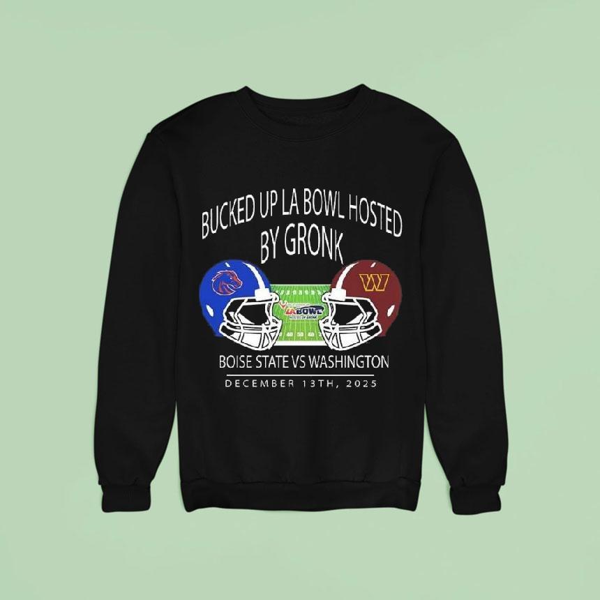 Boise State Football Vs Washington Football 2025 Bucked Up La Bowl Hosted By Gronk At Sofi Stadium In Inglewood Ca On December 13 2025 Helmet Shirt Boise State Football Vs Washington Football 2025 Bucked Up La Bowl Hosted By Gronk At Sofi Stadium In Inglewood Ca On December 13 2025 Helmet Shirt