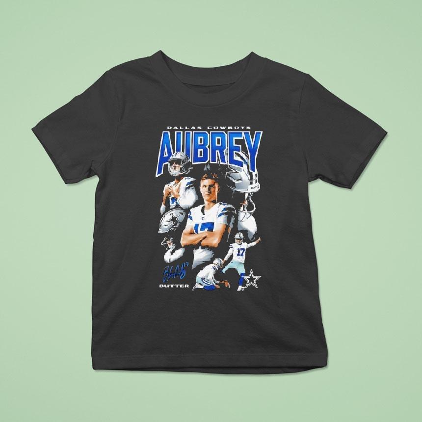 Brandon Aubrey Butter Dallas Cowboys Collage Shirt