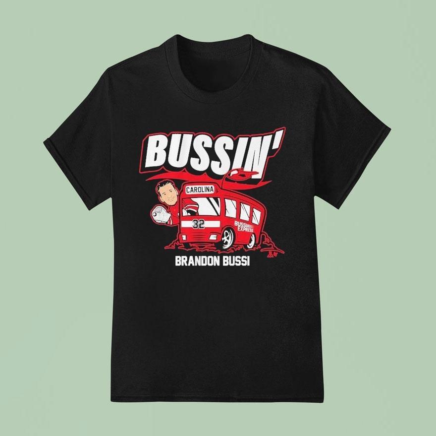 Brandon Bussi Carolina Bussin’ Express Caricature Shirt