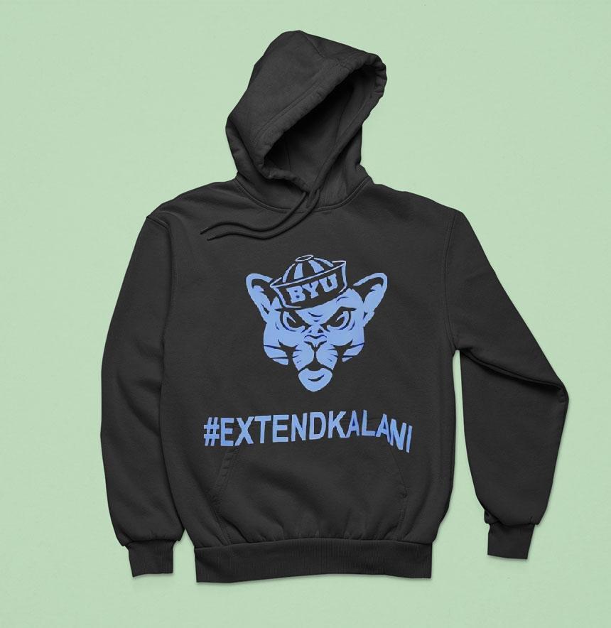 Brigham Young University #extendkalani Cougar Mascot Shirt Brigham Young University #extendkalani Cougar Mascot Shirt
