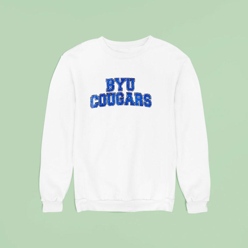 Byu Cougars I Was Born With My Heart On My Sleeve A Fire In My Soul Shirt Byu Cougars I Was Born With My Heart On My Sleeve A Fire In My Soul Shirt
