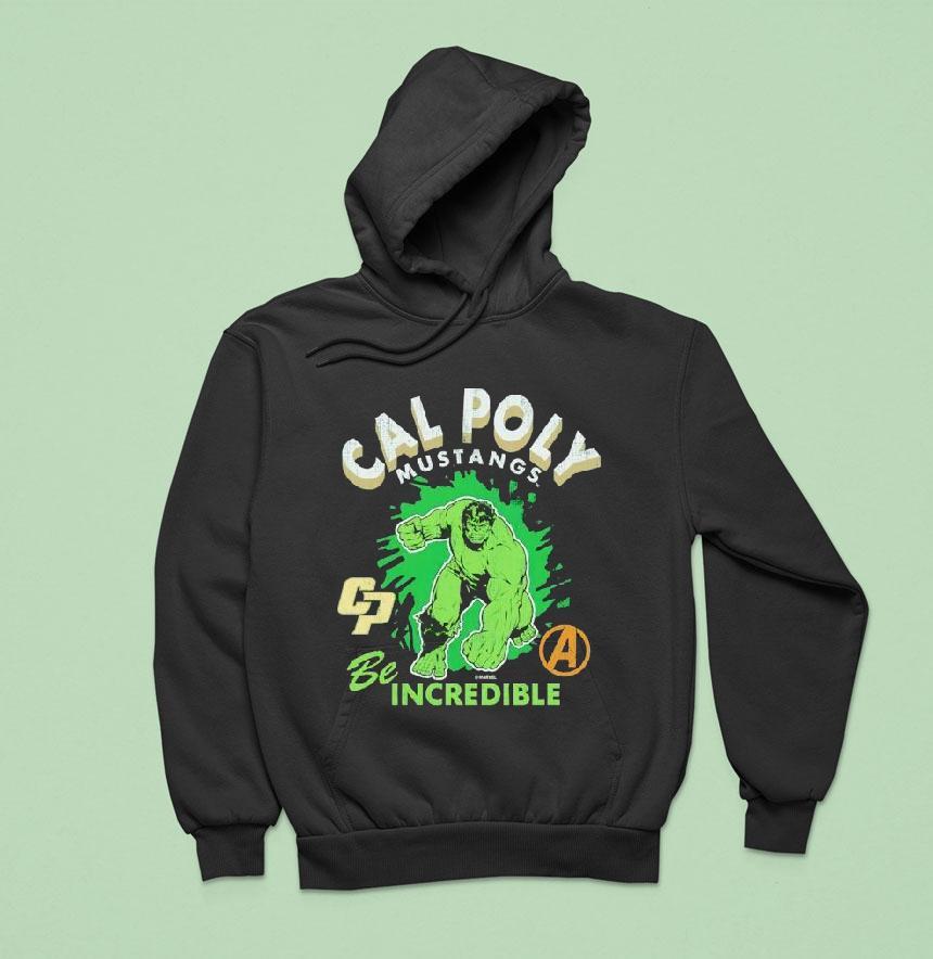 Cal Poly Mustangs Hulk Be Incredible Shirt Cal Poly Mustangs Hulk Be Incredible Shirt
