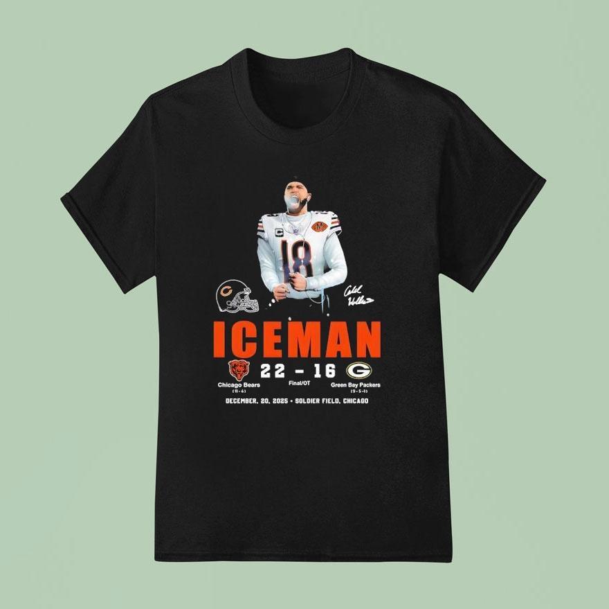 Caleb Williams 18 Chicago Bears Detroys Green Bay Packers Signature Shirt