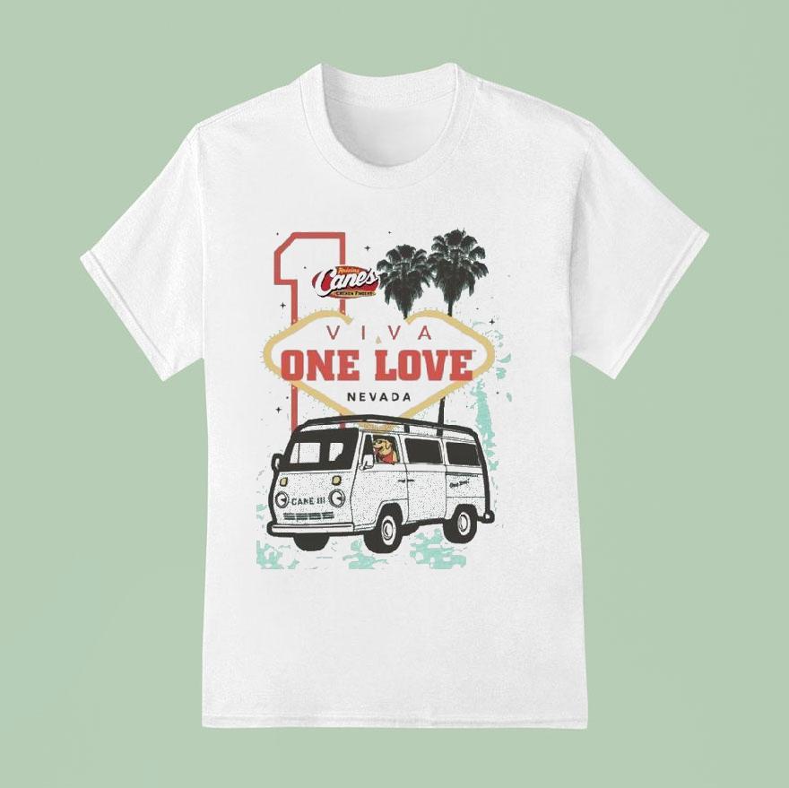 Cane’s Gear Road Trip Viva One Love Nevada Las Vegas Shirt