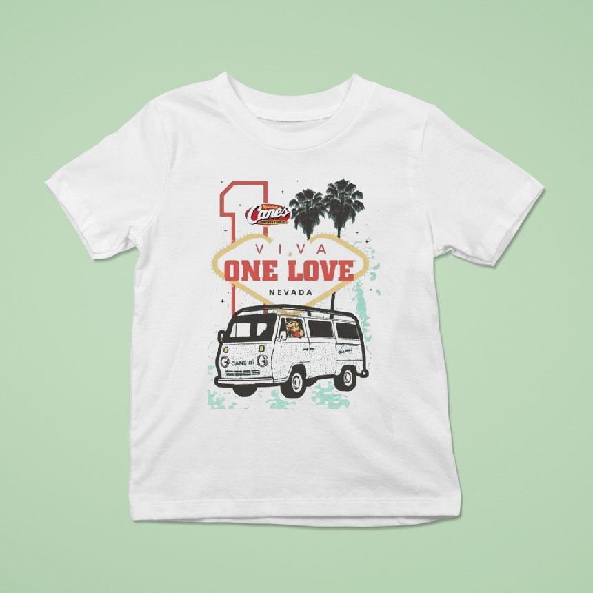 Cane’s Gear Road Trip Viva One Love Nevada Las Vegas Shirt