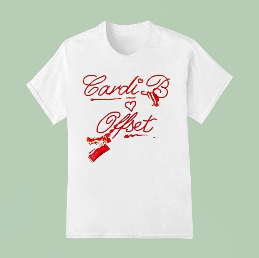 Cardi B Offset French Fry Heart Shirt