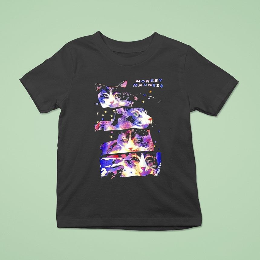 Cat Monkey Madness Vincent Van Gogh’s Starry Night Shirt