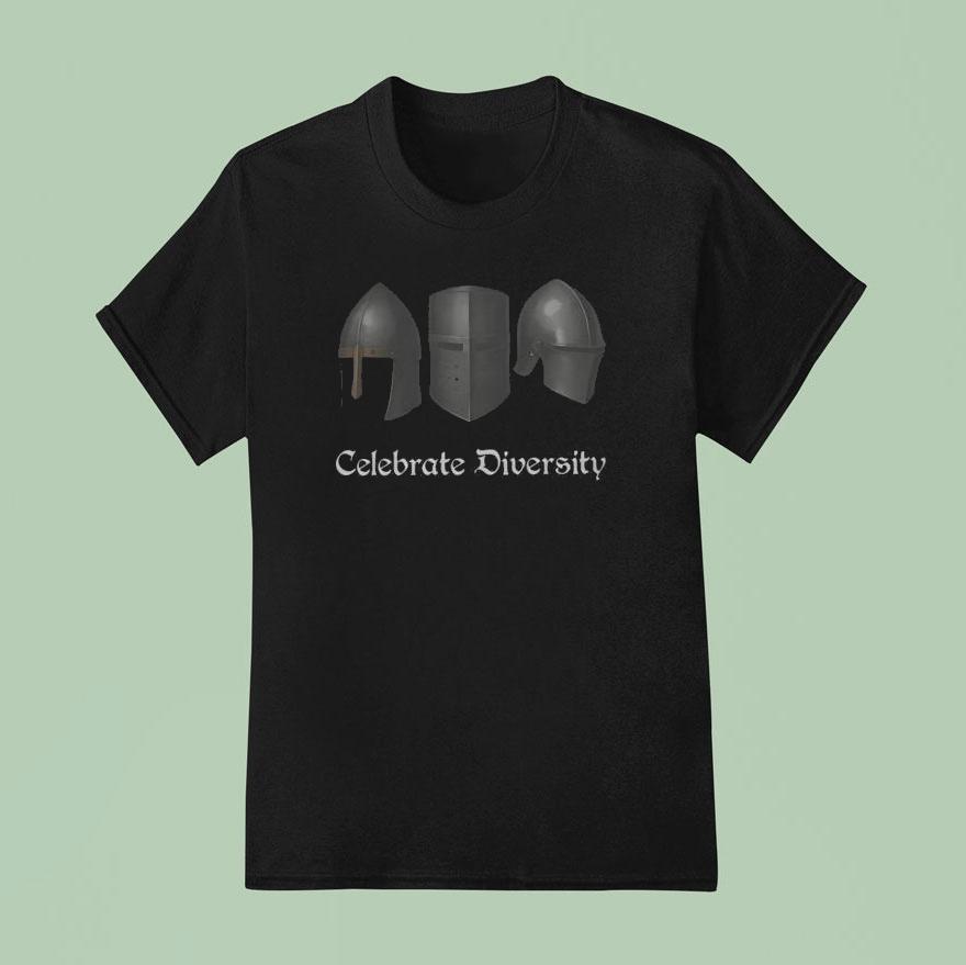 Celebrate Diversity Medieval Helmets Shirt