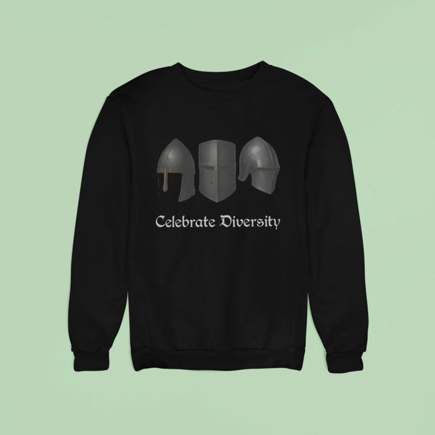 Celebrate Diversity Medieval Helmets Shirt Celebrate Diversity Medieval Helmets Shirt