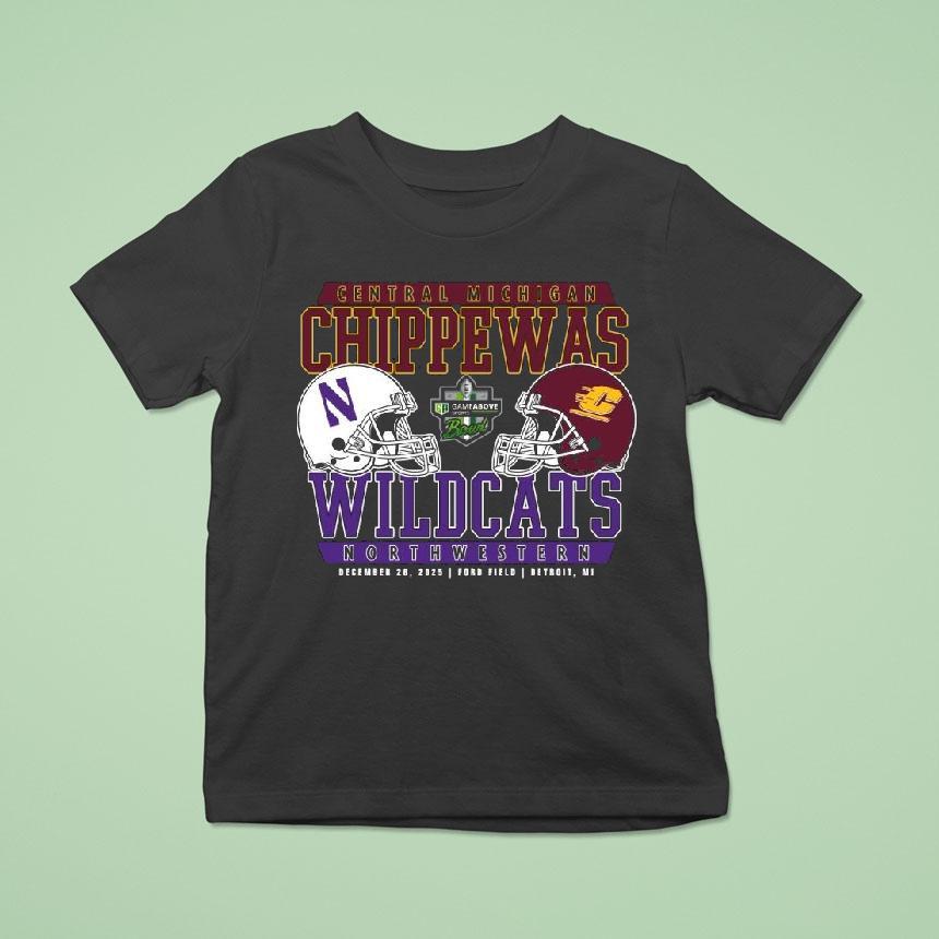 Central Michigan Chippewas Vs Northwestern Football Gameabove Sports Bowl Shirt