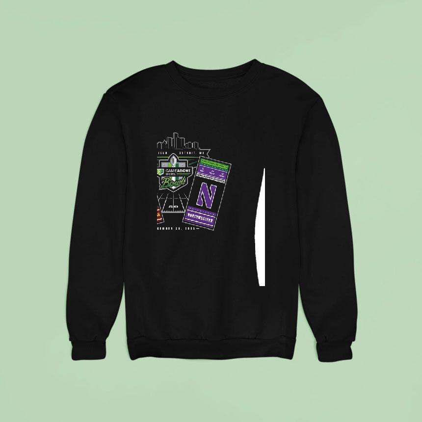 Central Michigan Chippewas Vs Northwestern Wildcats Football Gameabove Sports Bowl 2025 Match Tickets Shirt Central Michigan Chippewas Vs Northwestern Wildcats Football Gameabove Sports Bowl 2025 Match Tickets Shirt