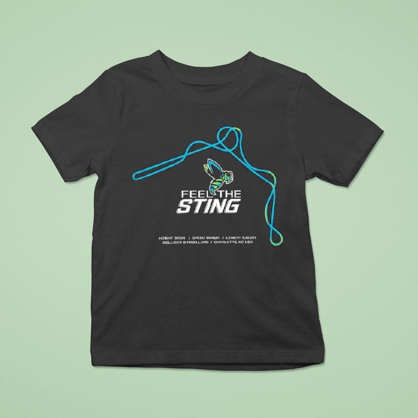 Charlotte Hornets Nba Team Feel The Sting Hornet Logo Shirt