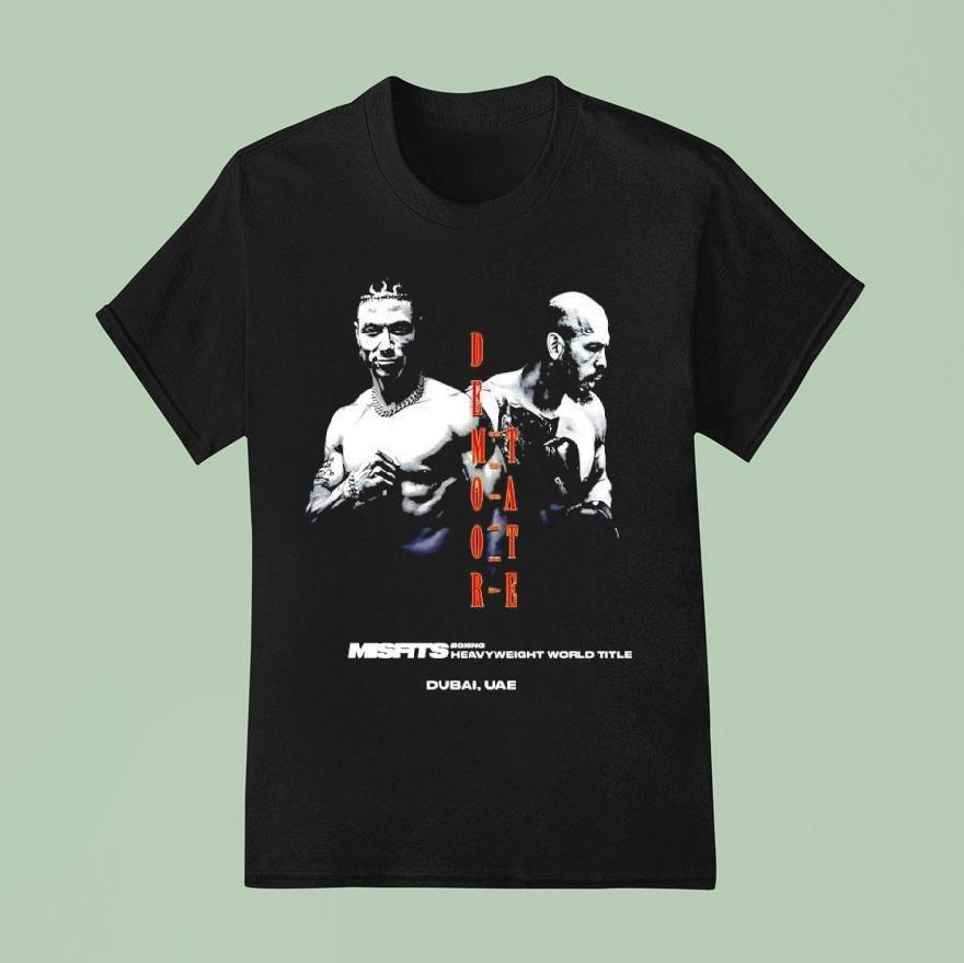 Chase Demoor Vs Andrew Tate Fight Boxing Dubai Uae Graphic Shirt