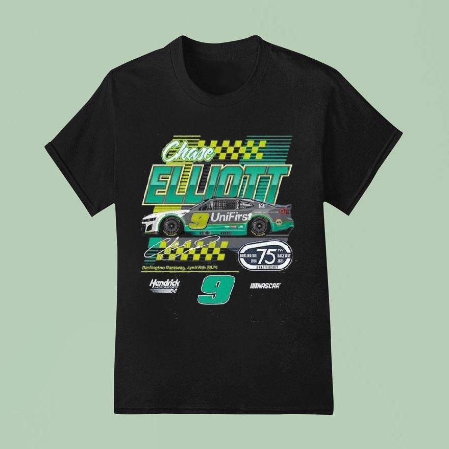 Chase Elliott Hendrick Motorsports Team Unifirst Darlington Throwback Car Shirt