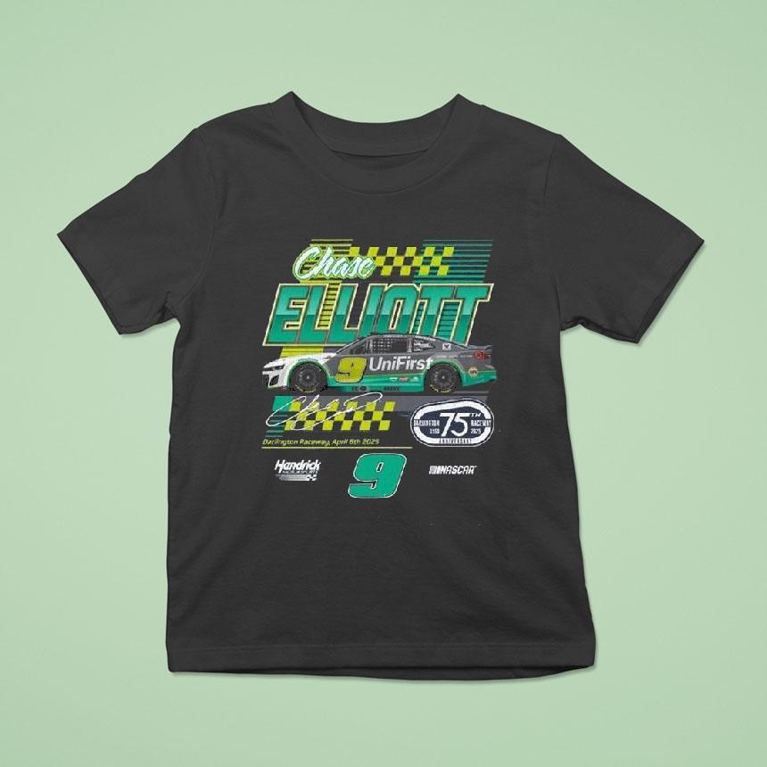 Chase Elliott Hendrick Motorsports Team Unifirst Darlington Throwback Car Shirt