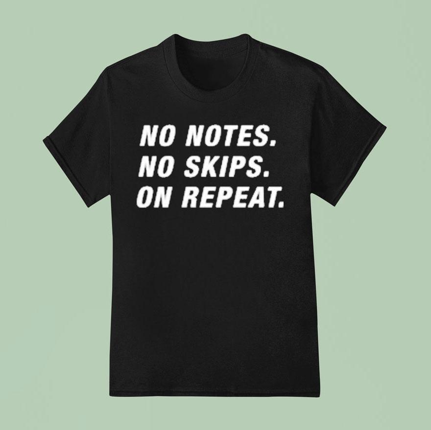 Chicago Bears No Notes No Skips On Repeat Shirt