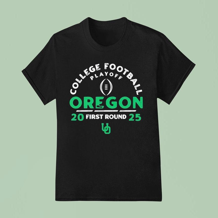 College Football Playoff Oregon Ducks First Round 2025 Shirt