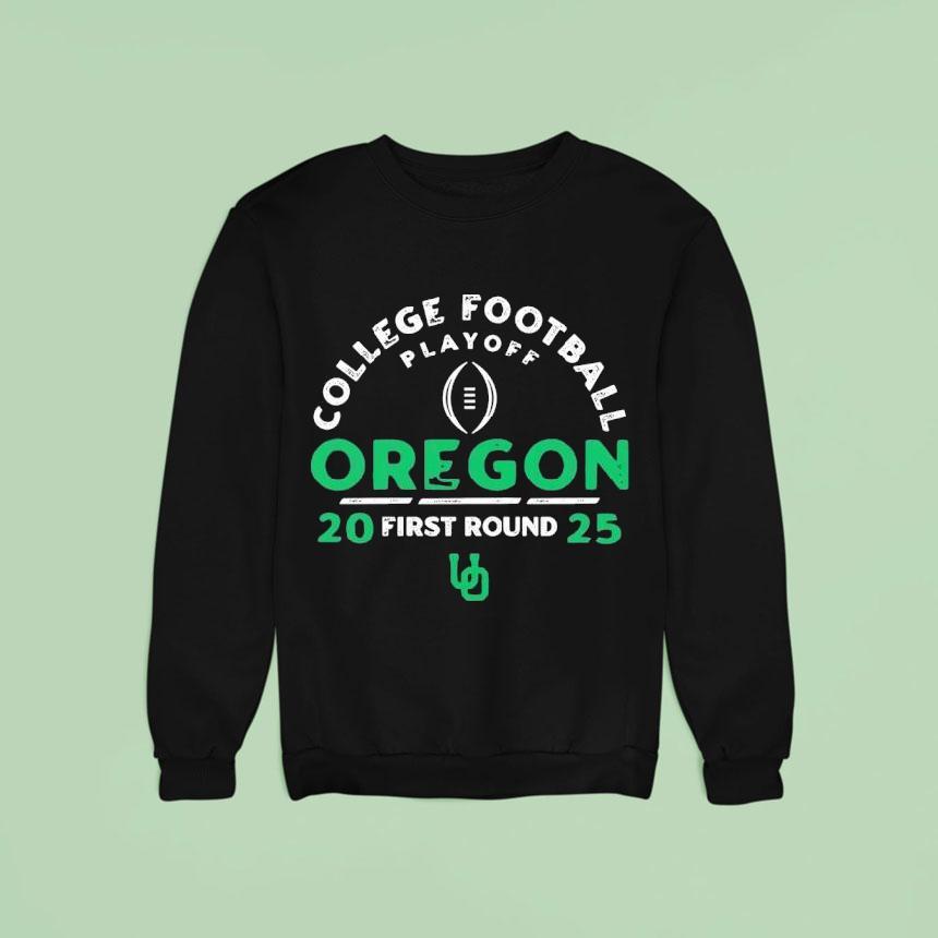 College Football Playoff Oregon Ducks First Round 2025 Shirt College Football Playoff Oregon Ducks First Round 2025 Shirt