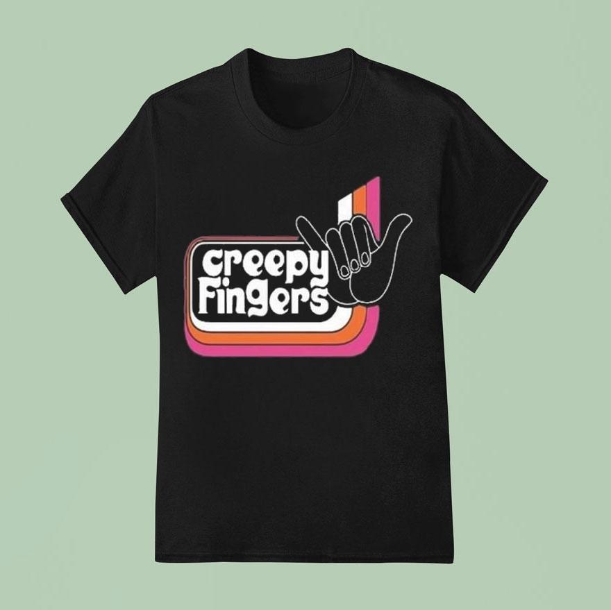 Creepy Fingers Black Aloha Shirt